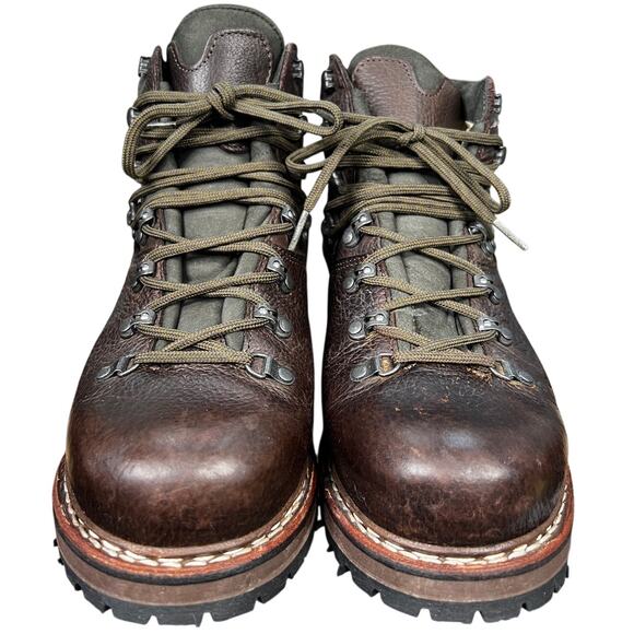 Han Wag Men’s Tashi Brown Leather Hiking Trail Boot Size US 10.5 main image 4